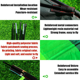 TianYueFly kite uses durable materials and resin rods for lasting performance.