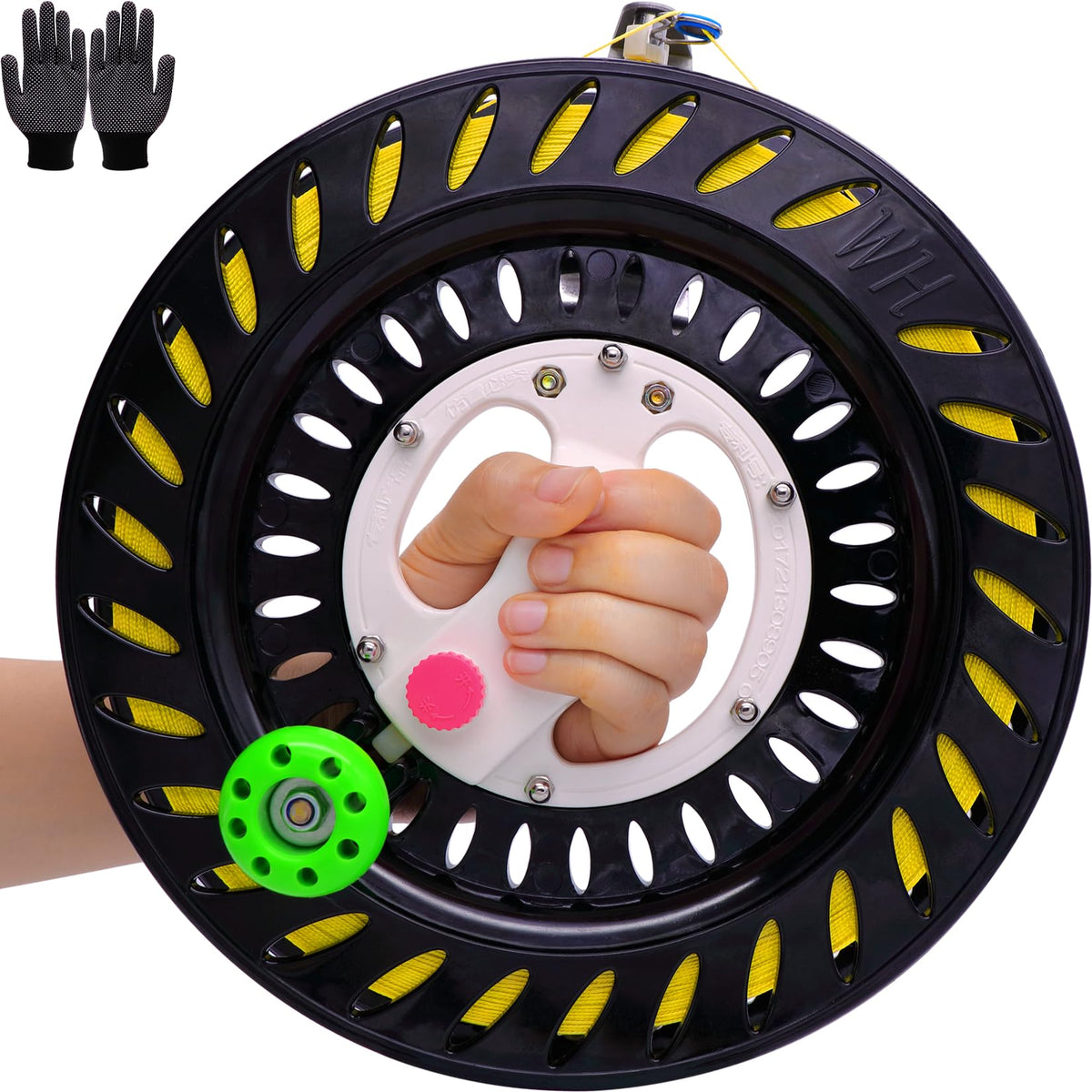 TianYueFly kite reel with adult-size design for smooth launches and long flights