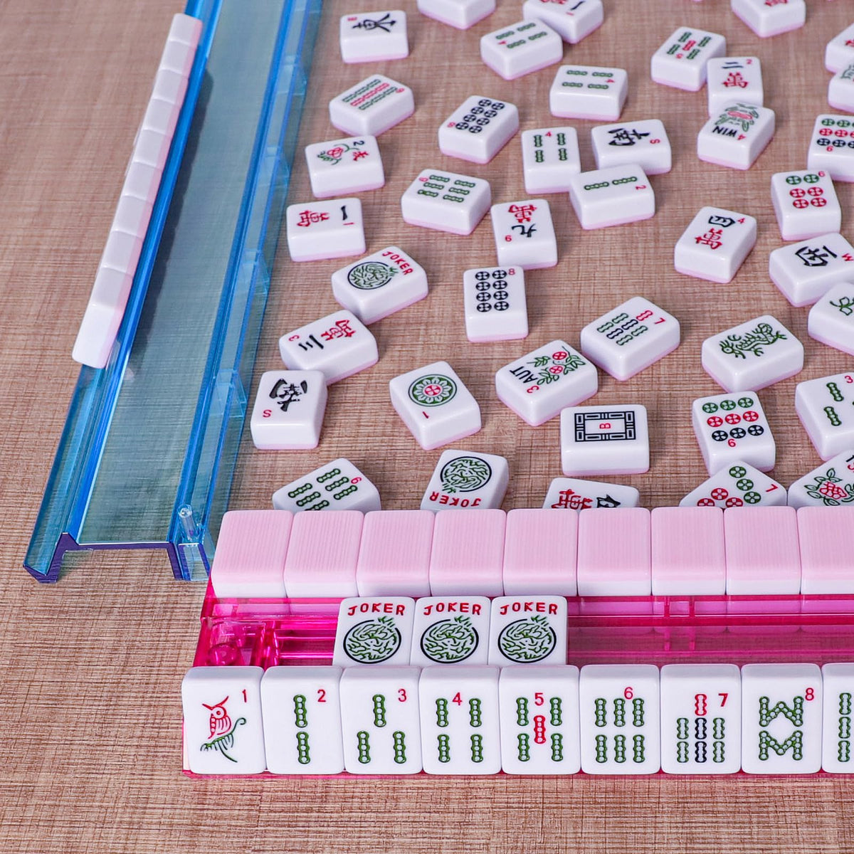 TIASUSAN colorful dice and chips set for scorekeeping and fun.