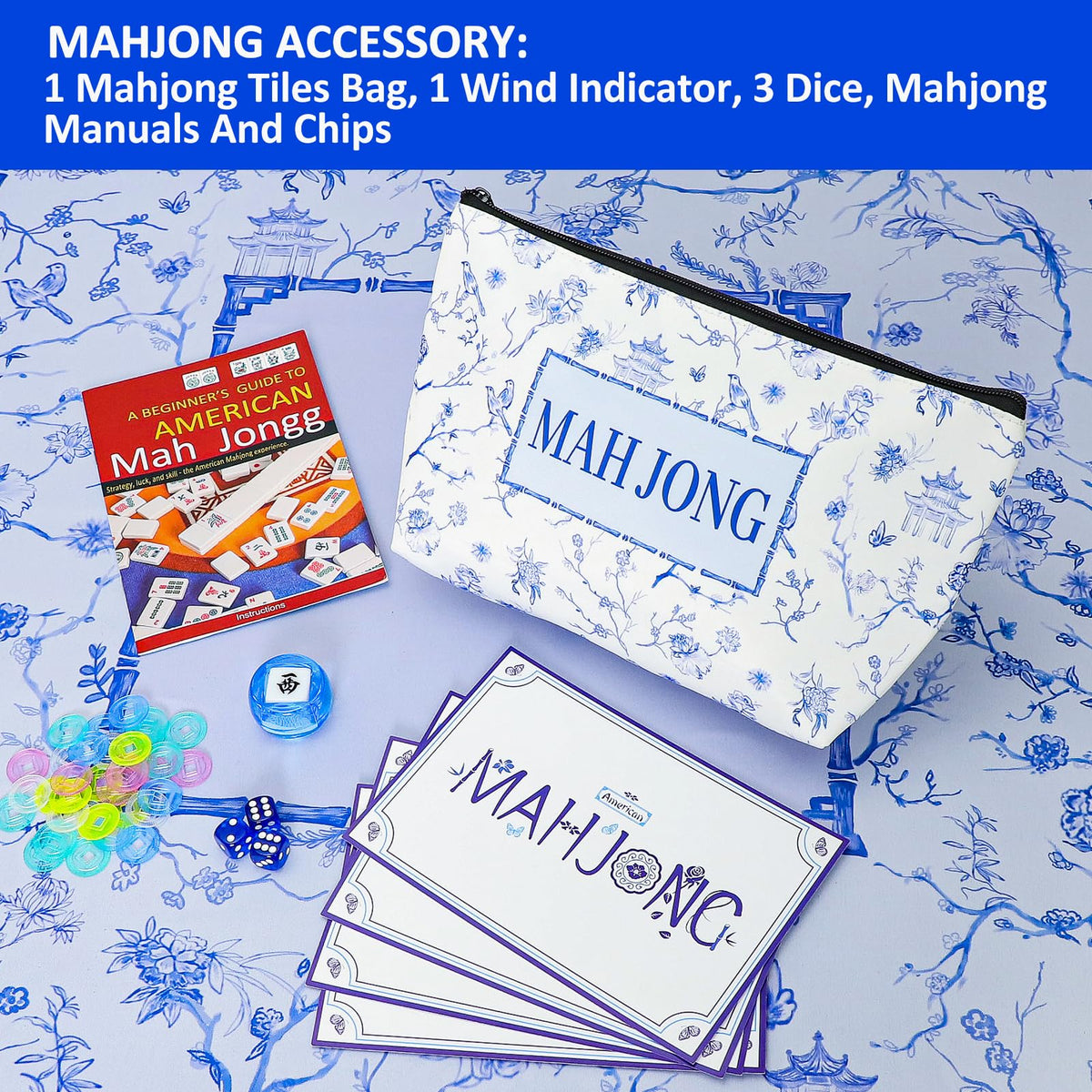 TIASUSAN engraved-numbered mahjong tiles provide easy-to-read figures during play.