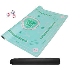 TIASUSAN green mahjong mat 33x33 inches fits most square tables