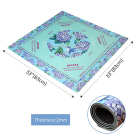 TIASUSAN Green Mahjong Learning Mat carried in its bag for portability