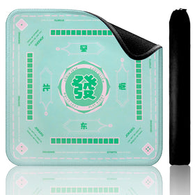 TIASUSAN green mahjong mat on table for stable play and learning tips
