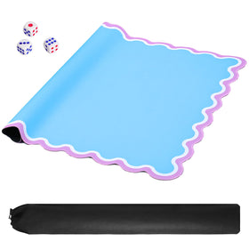 TIASUSAN light blue Mahjong mat 315 by 315 cm fits most square tables.