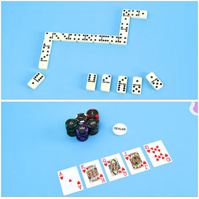 Versatile surface ideal for Mahjong, poker, dominoes and more.