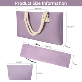 TIASUSAN mahjong bag purple interior holds tiles and racks securely.