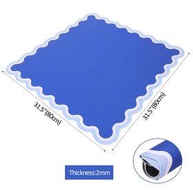 TIASUSAN anti-slip backing keeps the mat firmly in place during games