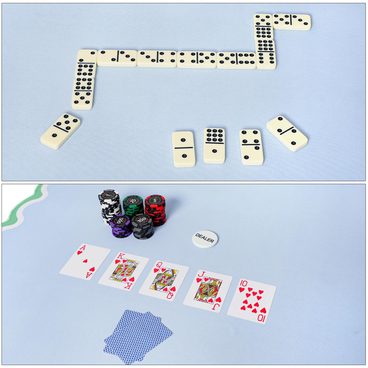 TIASUSAN includes three dice for quick setup in various games.