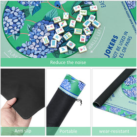 TIASUSAN mahjong mat with non-slip back keeps play steady.