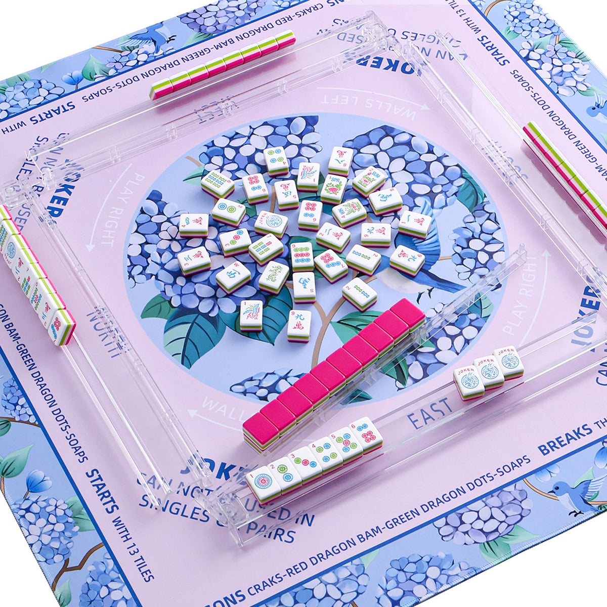 TIASUSAN Mahjong mat roll-up design for quick storage after games