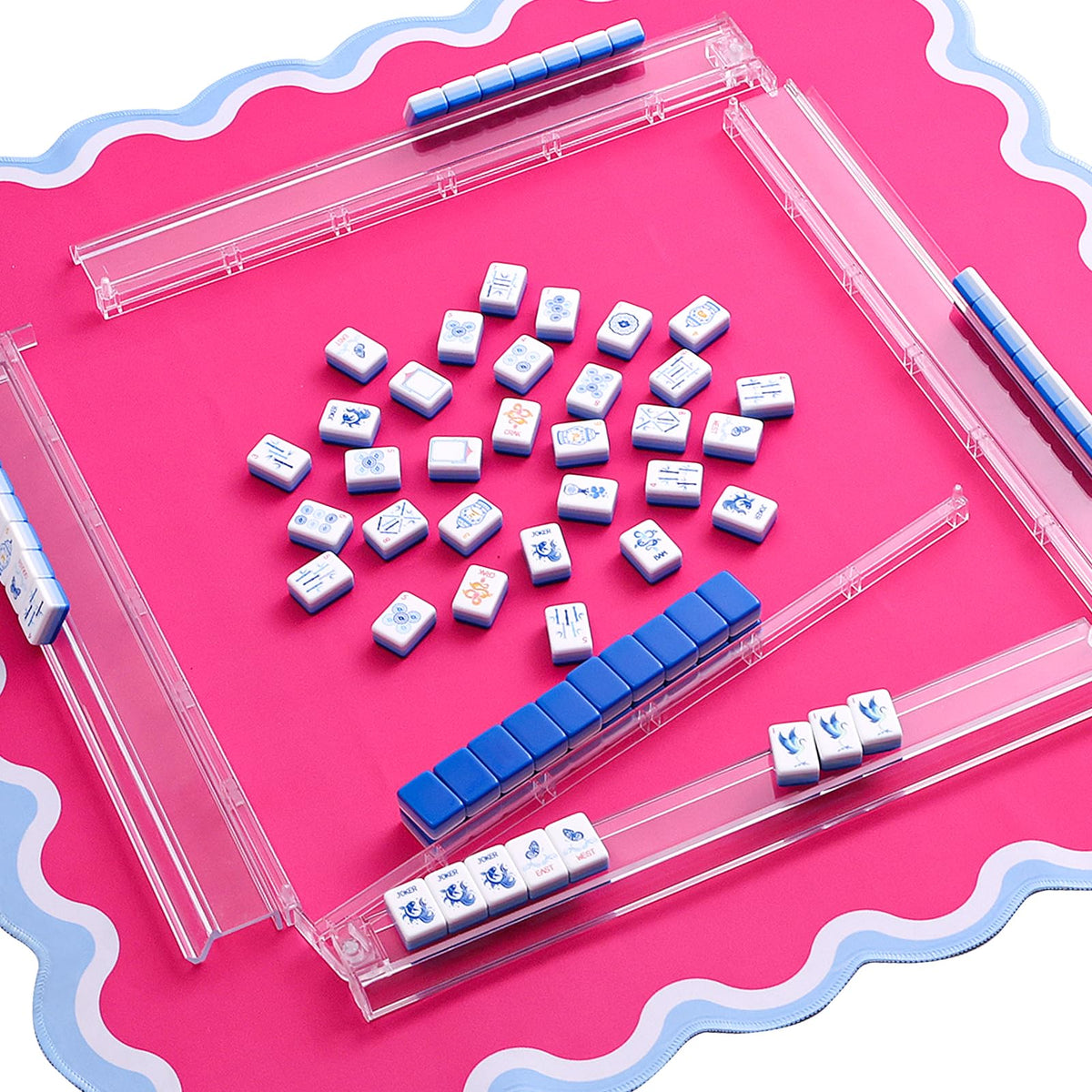 TIASUSAN Mahjong Mat anti-slip backing stabilizes play on any table.