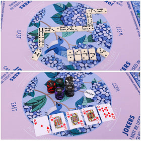 TIASUSAN Mahjong mat table-ready and compatible with square tables and card nights