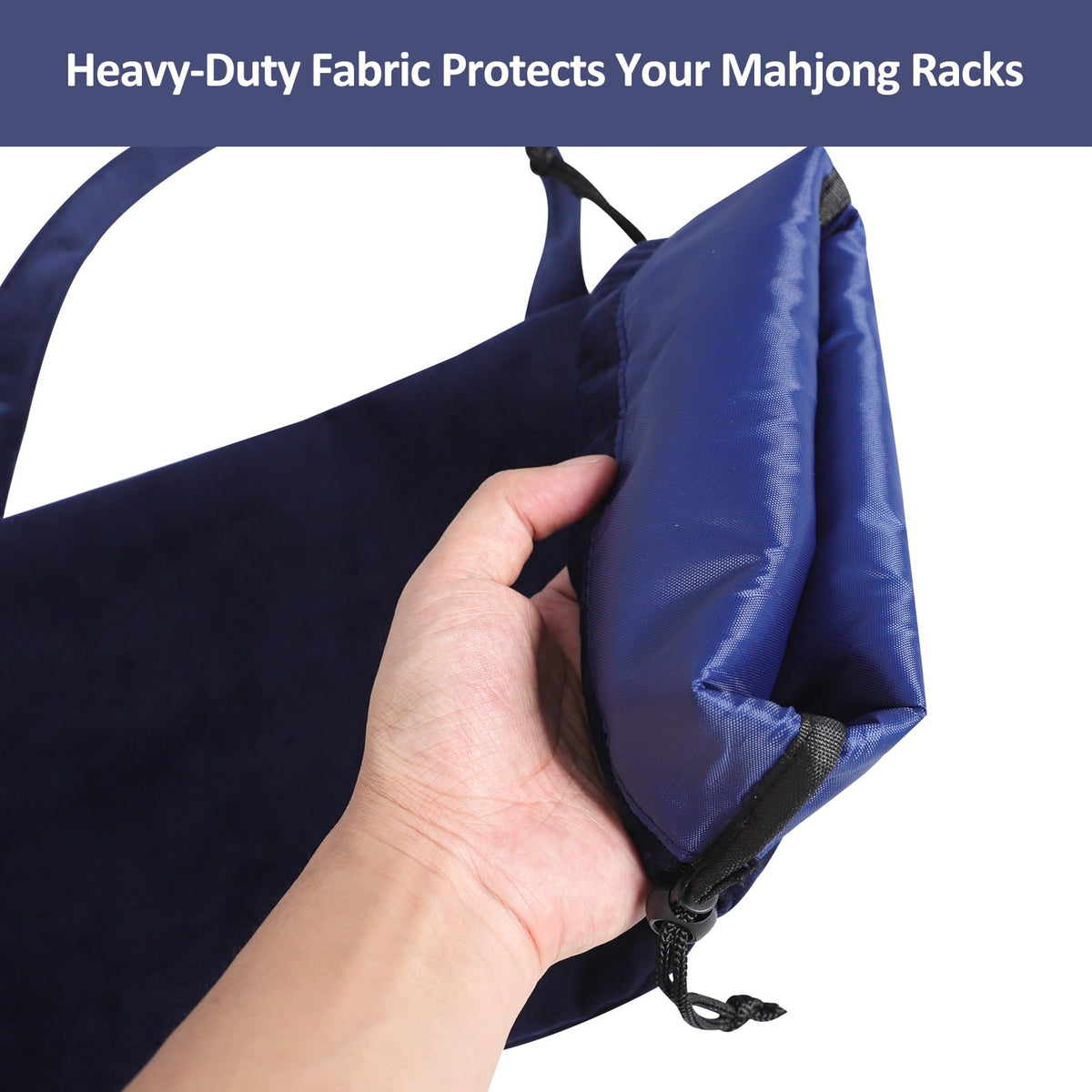 TIASUSAN Mahjong Rack Bag four-slot layout prevents rack contact during travel