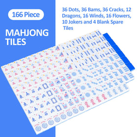 TIASUSAN mahjong racks and pushers for organized, portable play