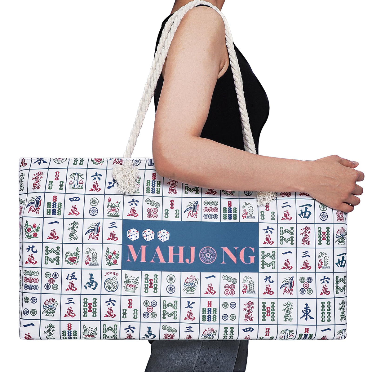 TIASUSAN mahjong tiles bag keeps tiles secure and organized.