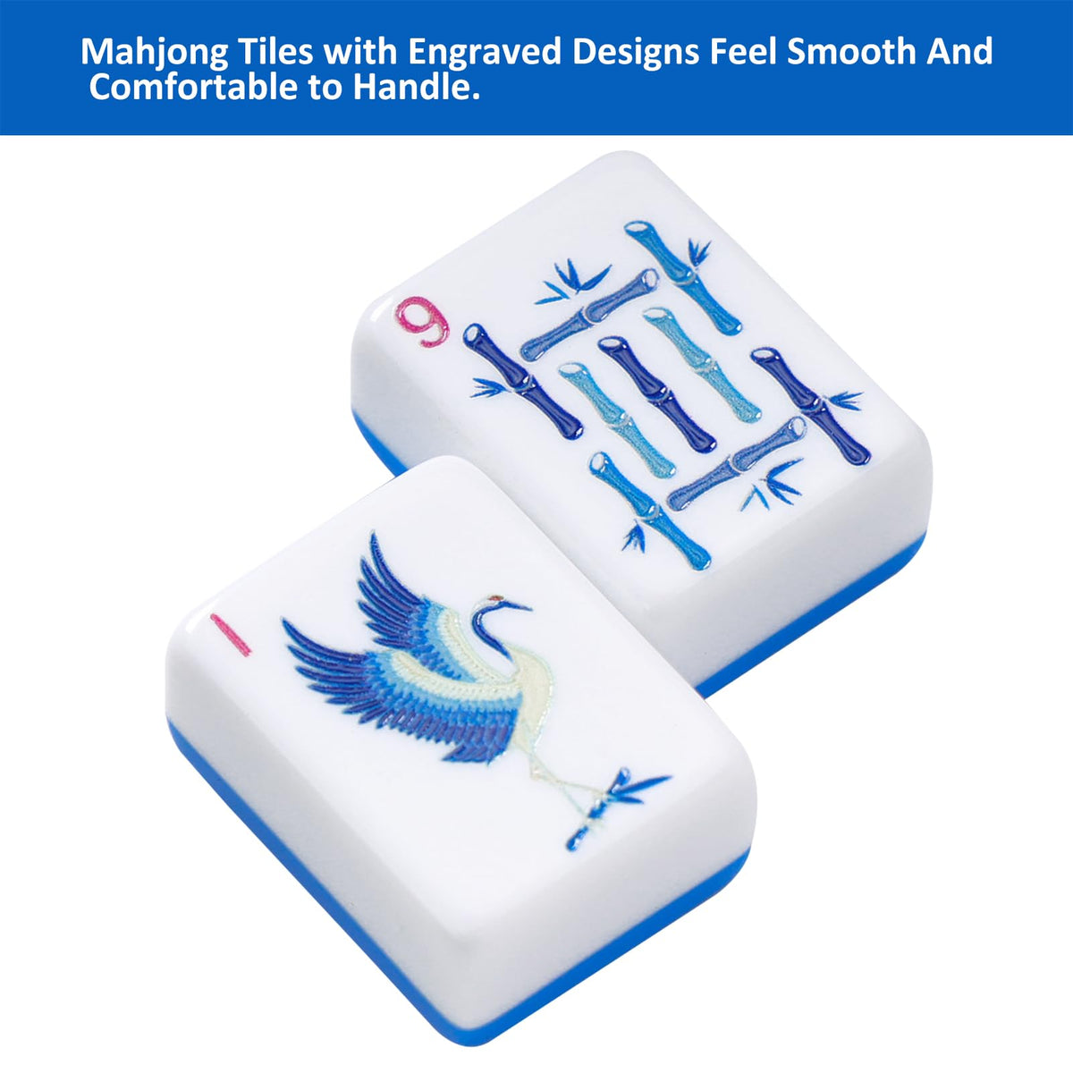 TIASUSAN melamine mahjong tiles offer strong, scratch-resistant surfaces for long-lasting use.