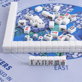 TIASUSAN mini mahjong learning mat travel-friendly size fits portable setups