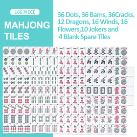 TIASUSAN portable mahjong set ready for home or travel use