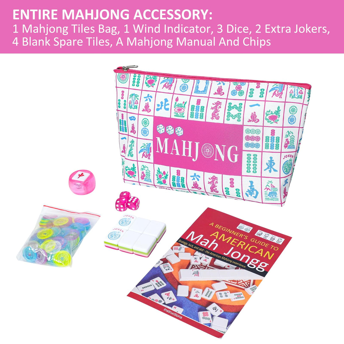 TIASUSAN 166 tile collection for complete American mahjong play