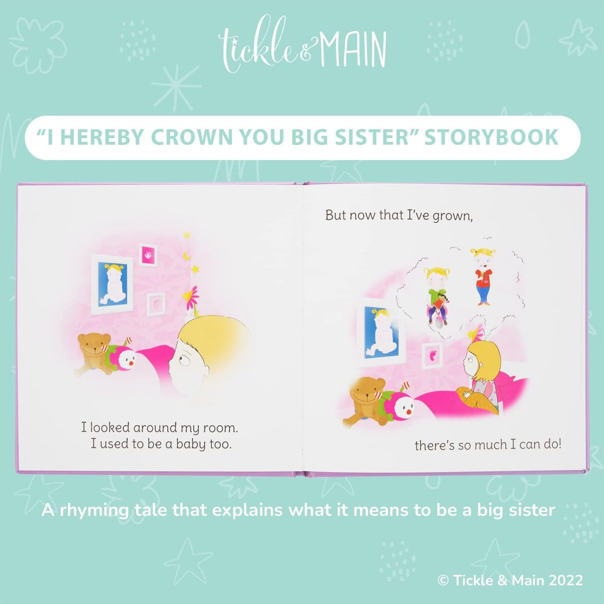 Tickle & Main crown embroidery detail adds regal charm