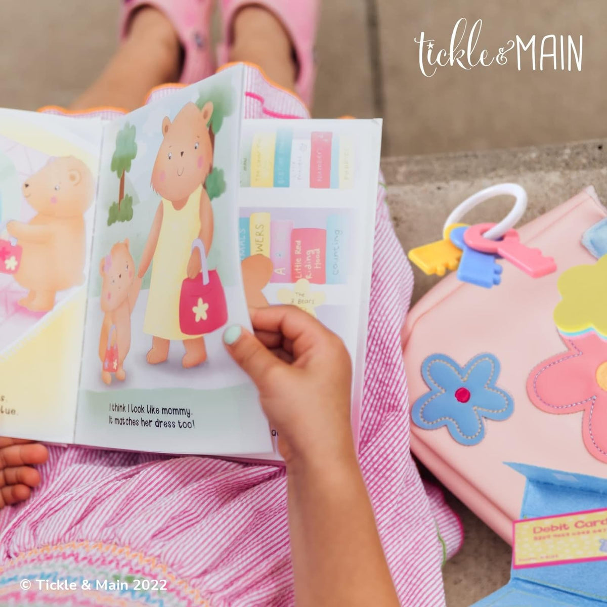 Tickle & Main My Beary First Purse lipstick accessory adds pretend glam and color