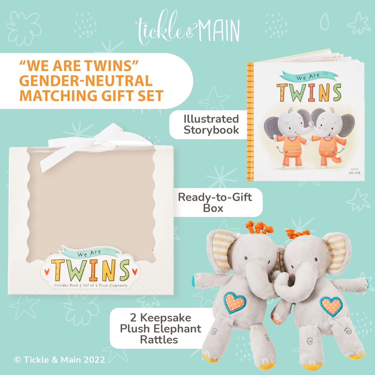 Tickle & Main We Are Twins book closeup rhyming bedtime stories for twins