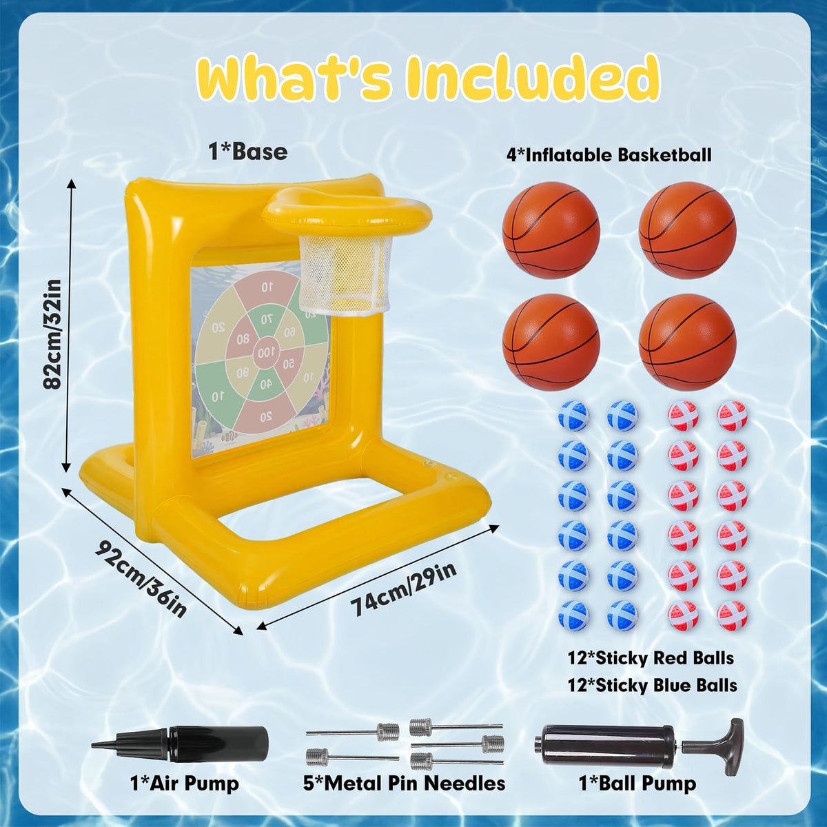 TicTac Shot heavy-duty PVC material ensures durable pool toys