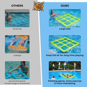TicTac Shot thickened non-toxic PVC ensures safe, durable pool game play.
