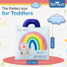Tidy Tales Busy Book sea creatures page engages sensory exploration