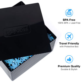 Tidyboss trays with lid protecting work during puzzling sessions.