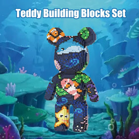 TIEDCWN Teddy Blocks Interlocking Pieces Closeup: precise connections for stable builds and long-lasting art