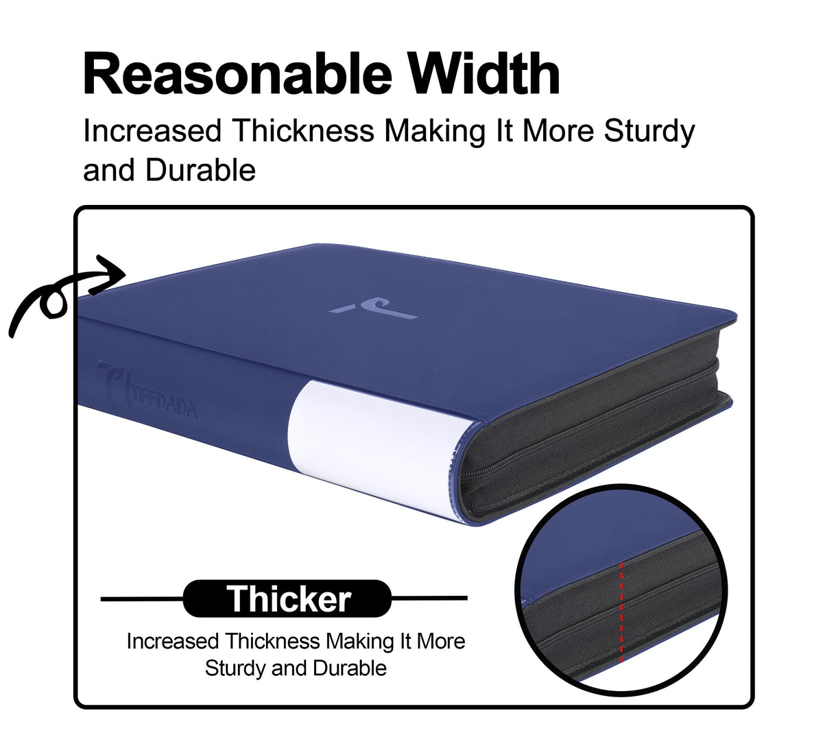 TIFFDADA binder supports up to 360 top loaders across 40 pages