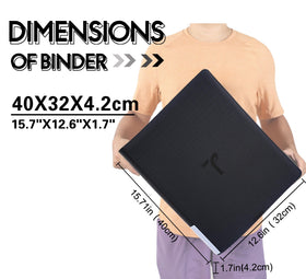 TIFFDADA binder closes smoothly when full, preventing card loss.