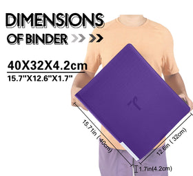 TIFFDADA top loader binder dust protection keeps cards clean during storage