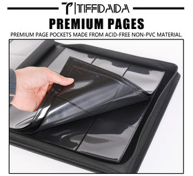 TIFFDADA binder side label tab with marker for quick identification.