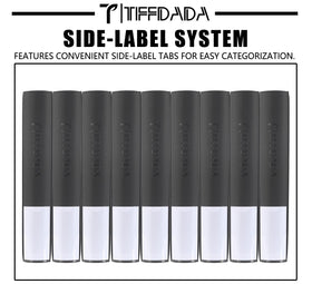 TIFFDADA binder's waterproof PU leather shell adds a premium look and moisture protection.