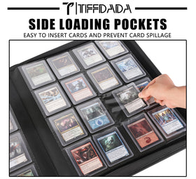 TIFFDADA zipper closure ensures secure storage when binder is full.
