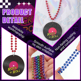 Tigeen 80s yellow pendant necklace pops against dark outfits for glow parties.