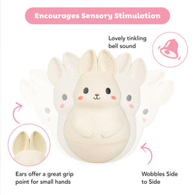 Tiger Tribe Roly Poly Bunny: rolling wobble sparks curiosity during crawling practice.