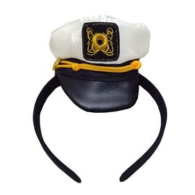 Tigerdoe Mini Sailor Hat Headbands worn by a child for playful costume style.