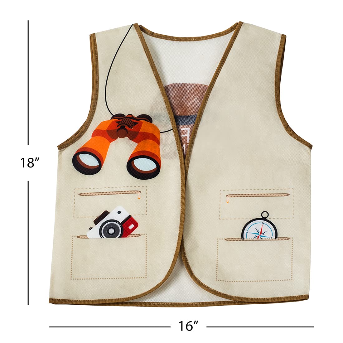 Tigerdoe pith hat for kids, snug fit for dress-up and pretend play.