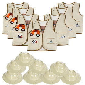 Tigerdoe pith helmet for kids, ideal for imaginative safari play and party favors.
