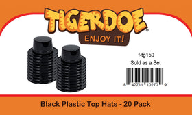 Tigerdoe top hats for holiday parties, Halloween, and stage performances.