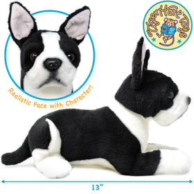 TigerHart Baxter plush fabric close-up reveals durable acrylic material for long-lasting use.