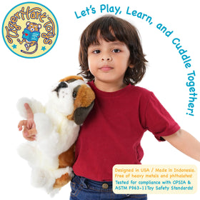 TigerHart Bernadette plush as bedtime companion for gentle routines.