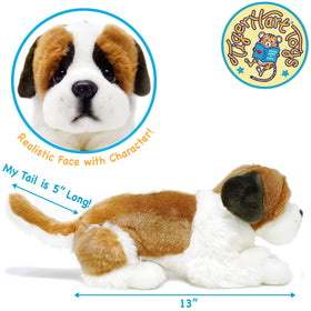 TigerHart Bernadette plush in seated pose, ideal for storytelling and display.
