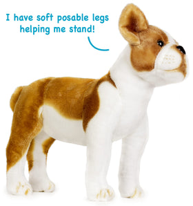TigerHart Bobby the Boston Terrier plush 90-day warranty coverage