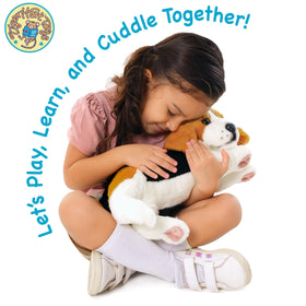 TigerHart Burkham Beagle plush, size reference with dimensions in mind