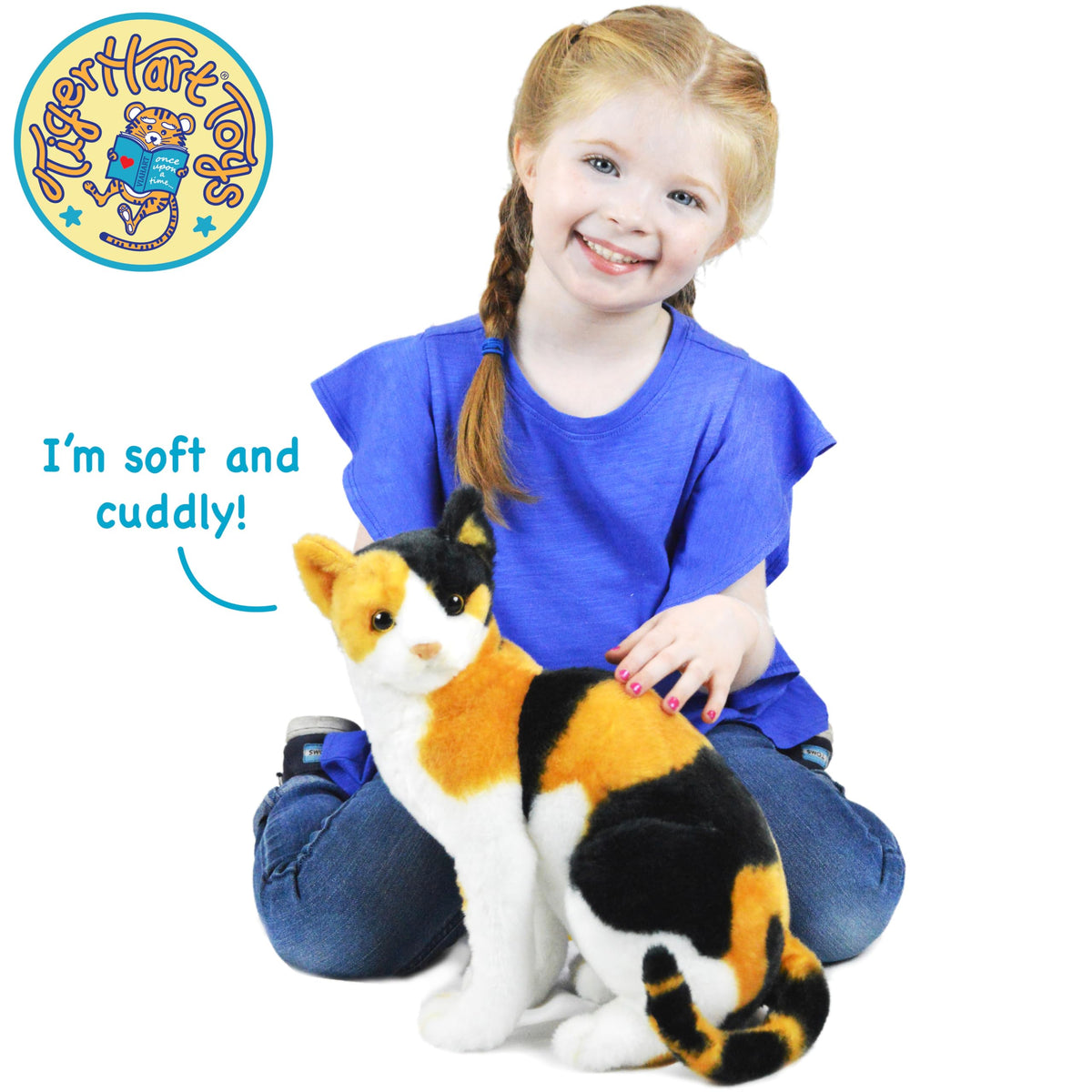 TigerHart Catalina soft plush fabric offering gentle hugs and cozy comfort.