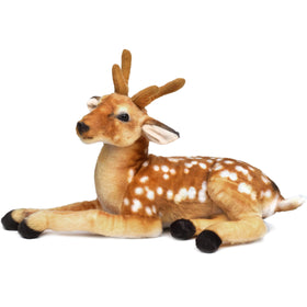 TigerHart Dorbin Deer plush, front view, soft fabric ideal for hugging and storytelling.